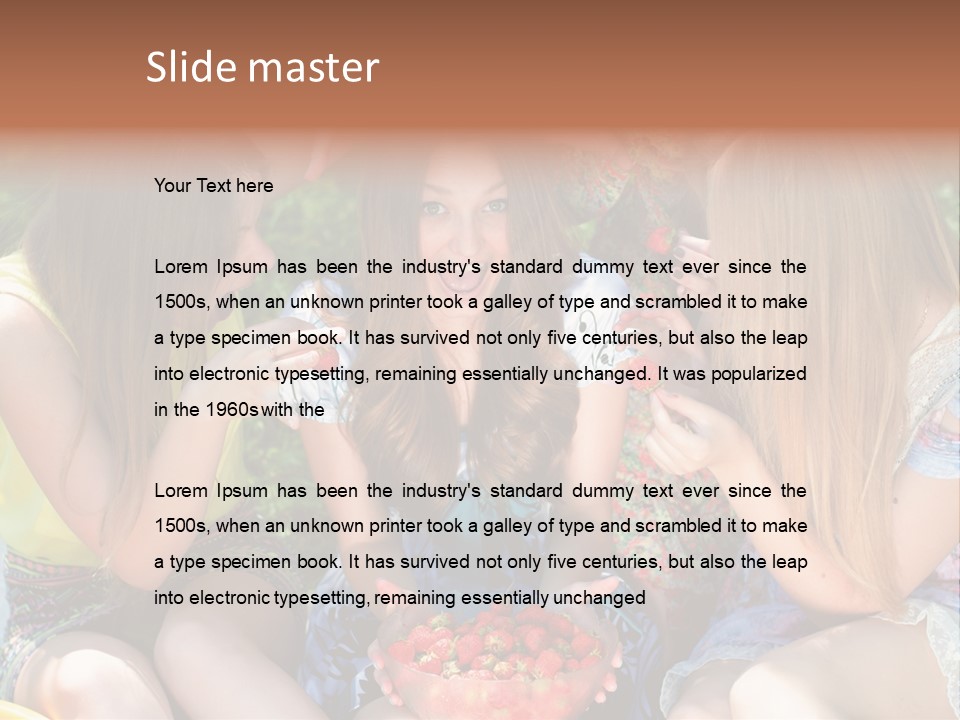 Organic Women Green PowerPoint Template