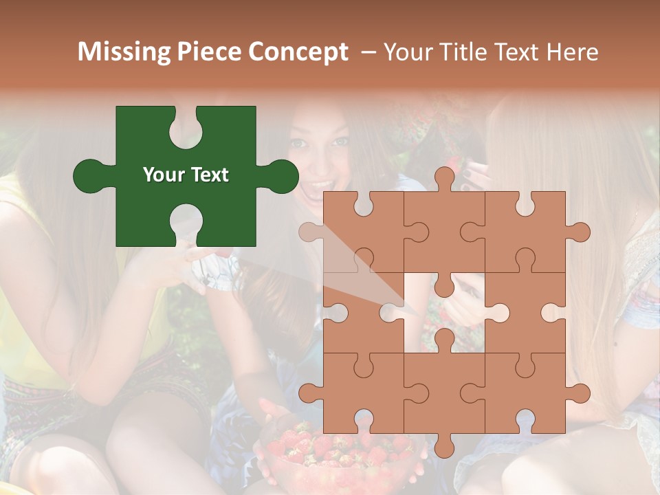 Organic Women Green PowerPoint Template