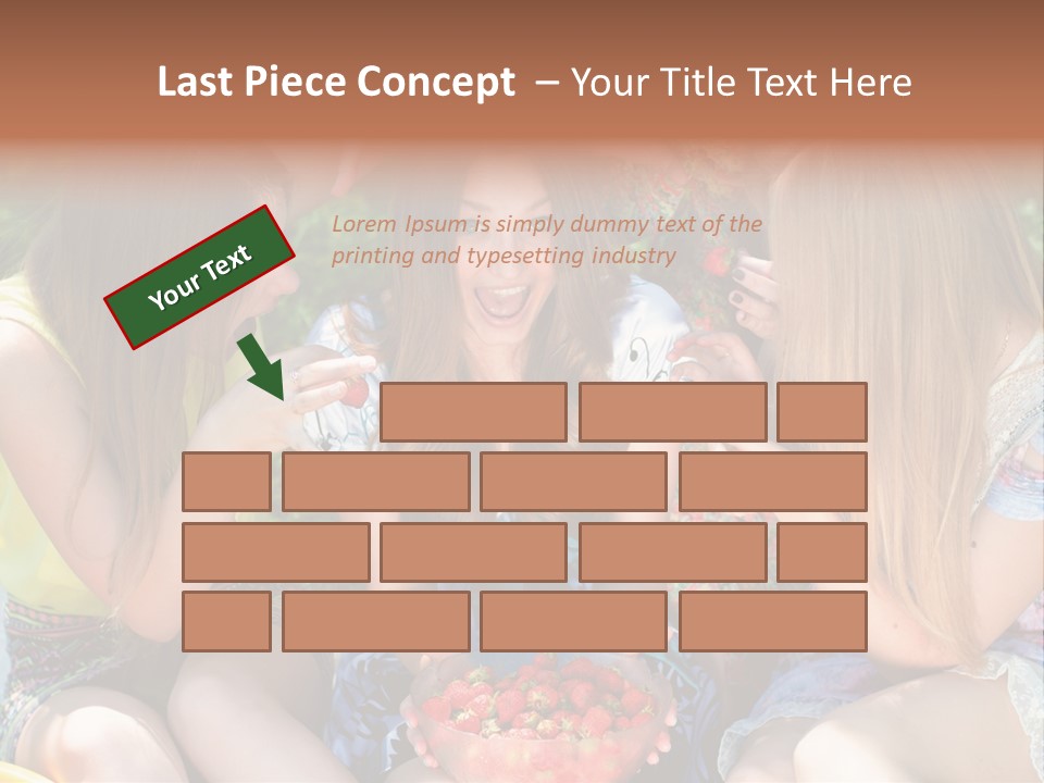 Organic Women Green PowerPoint Template
