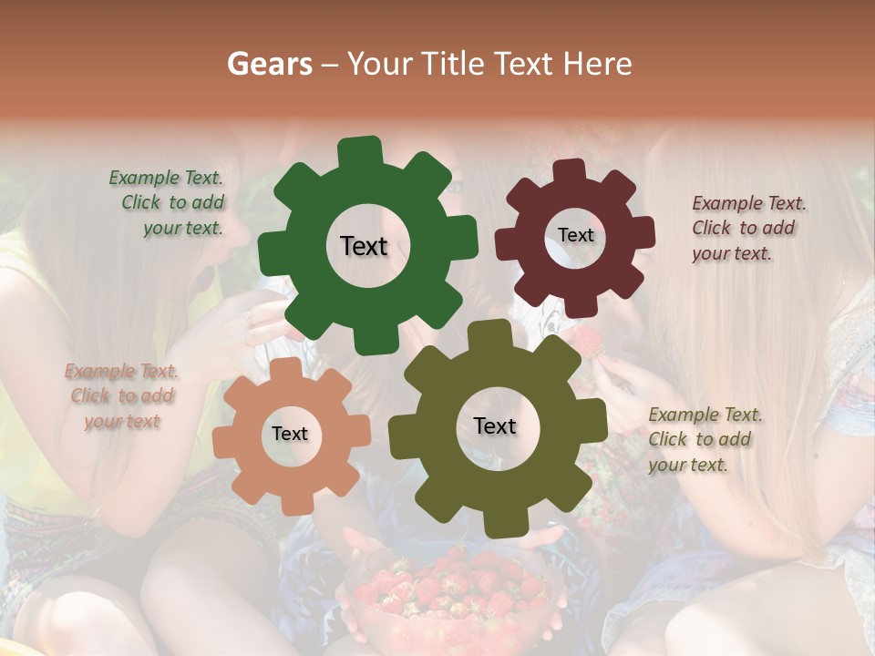 Organic Women Green PowerPoint Template