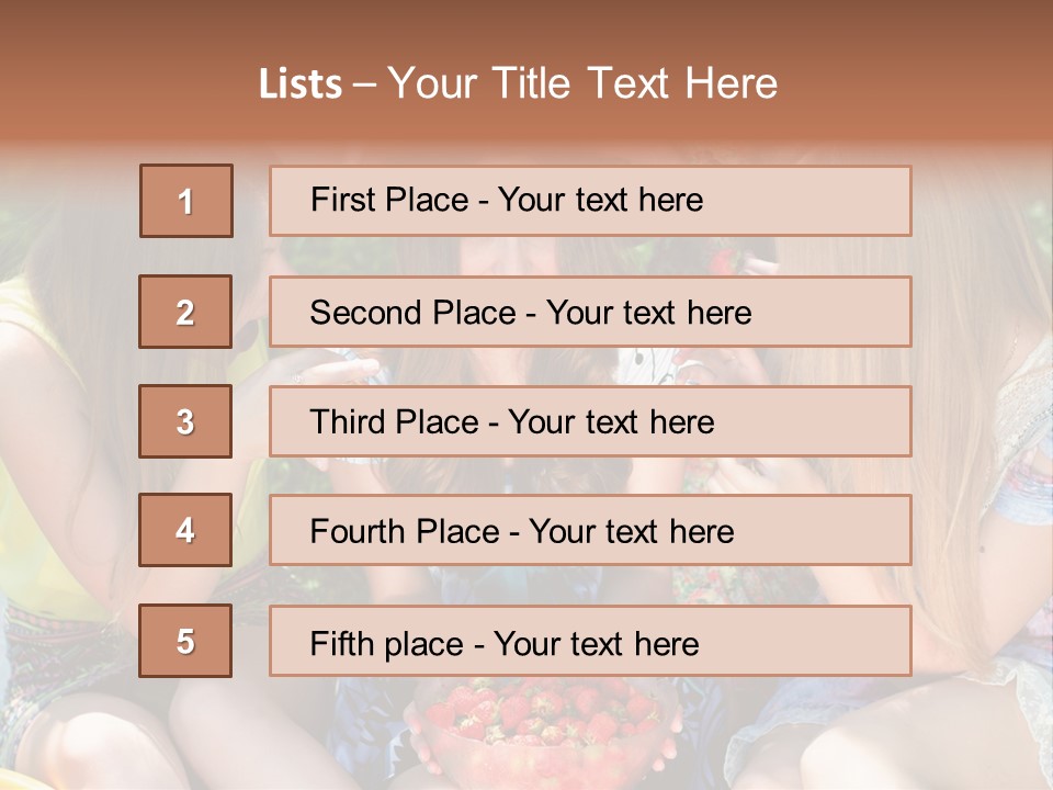 Organic Women Green PowerPoint Template