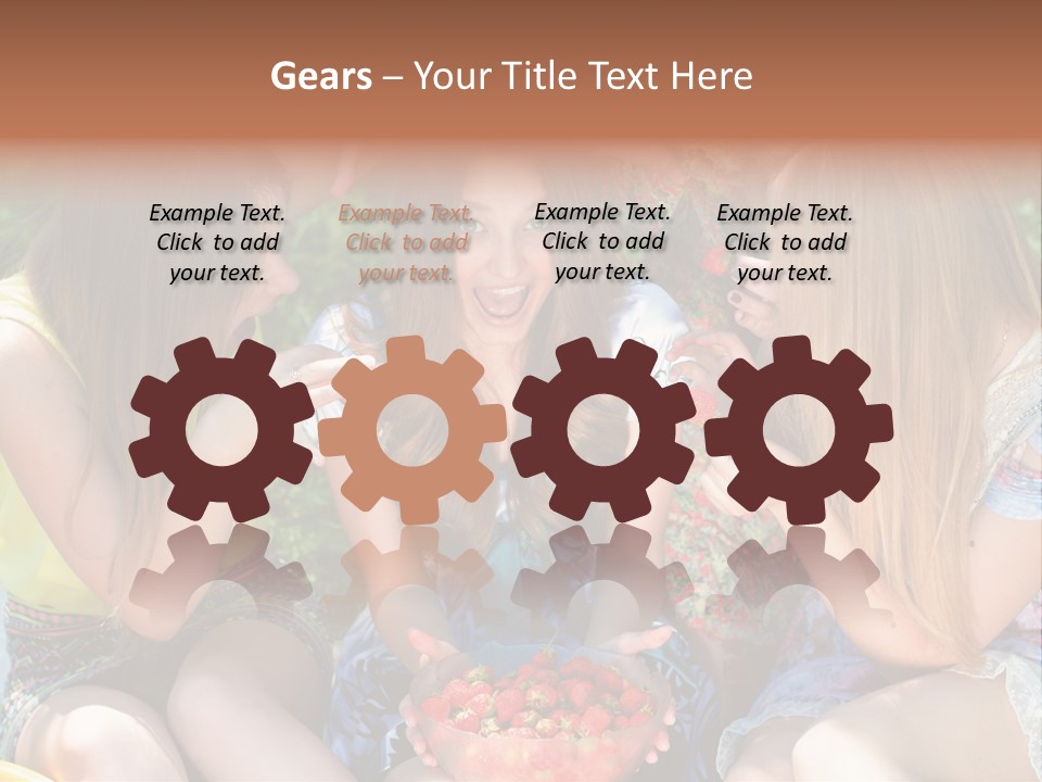 Organic Women Green PowerPoint Template