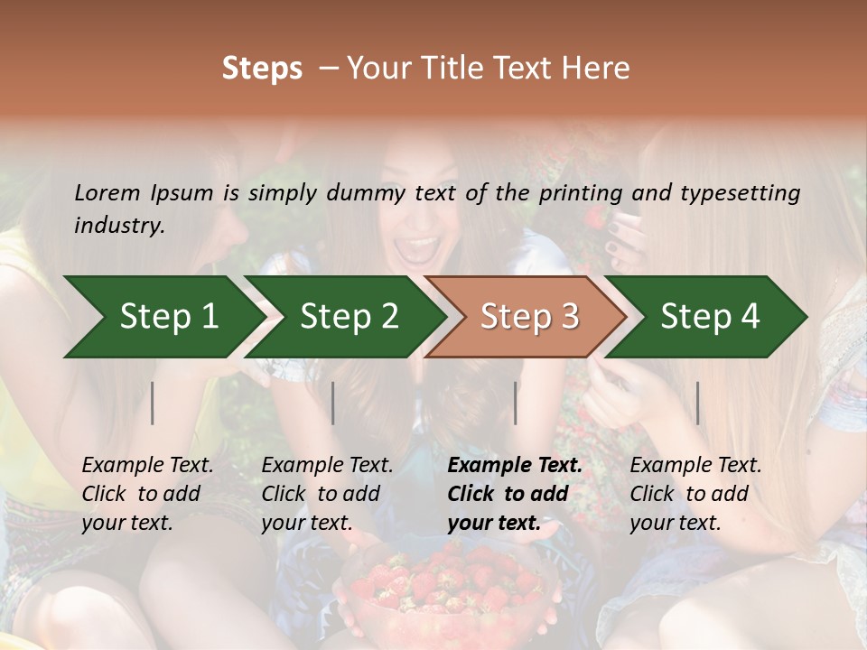 Organic Women Green PowerPoint Template