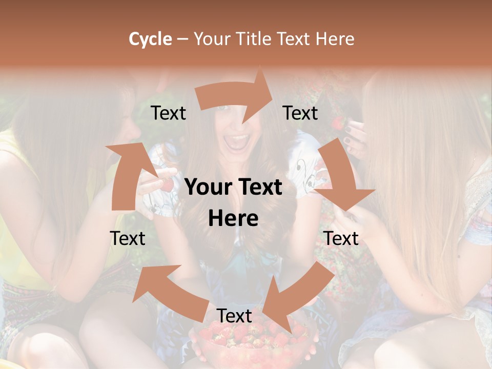 Organic Women Green PowerPoint Template