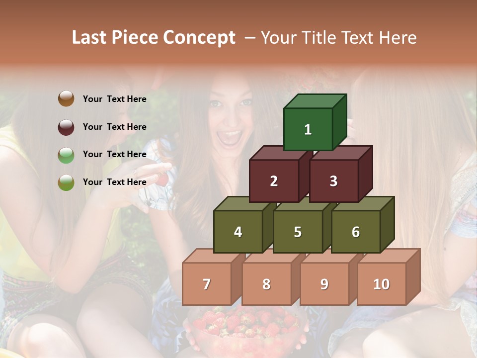 Organic Women Green PowerPoint Template