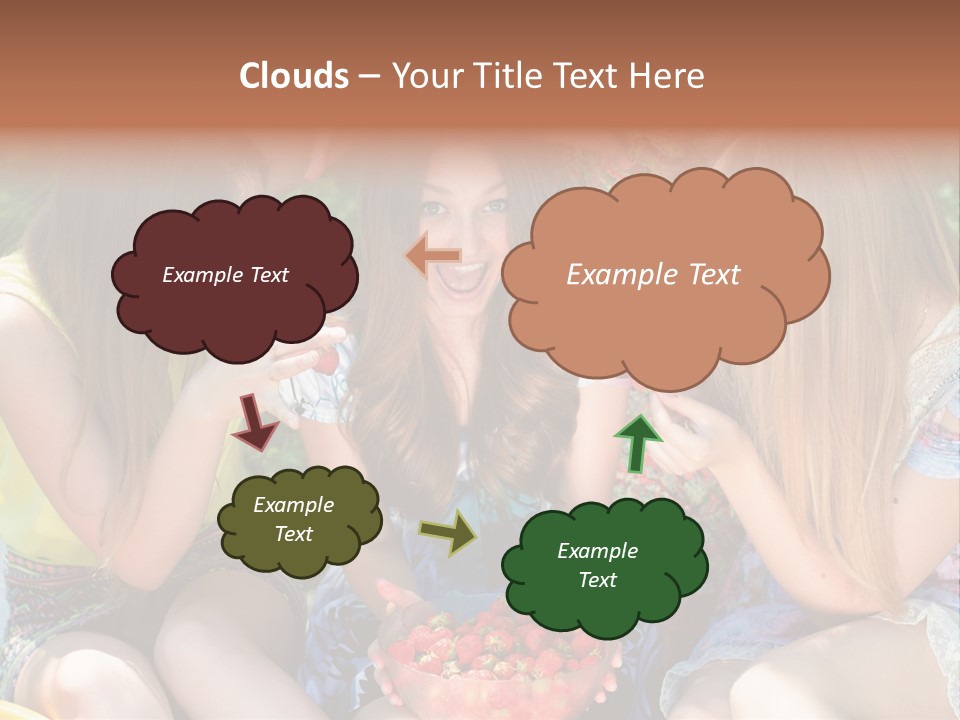 Organic Women Green PowerPoint Template