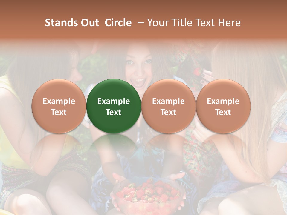 Organic Women Green PowerPoint Template