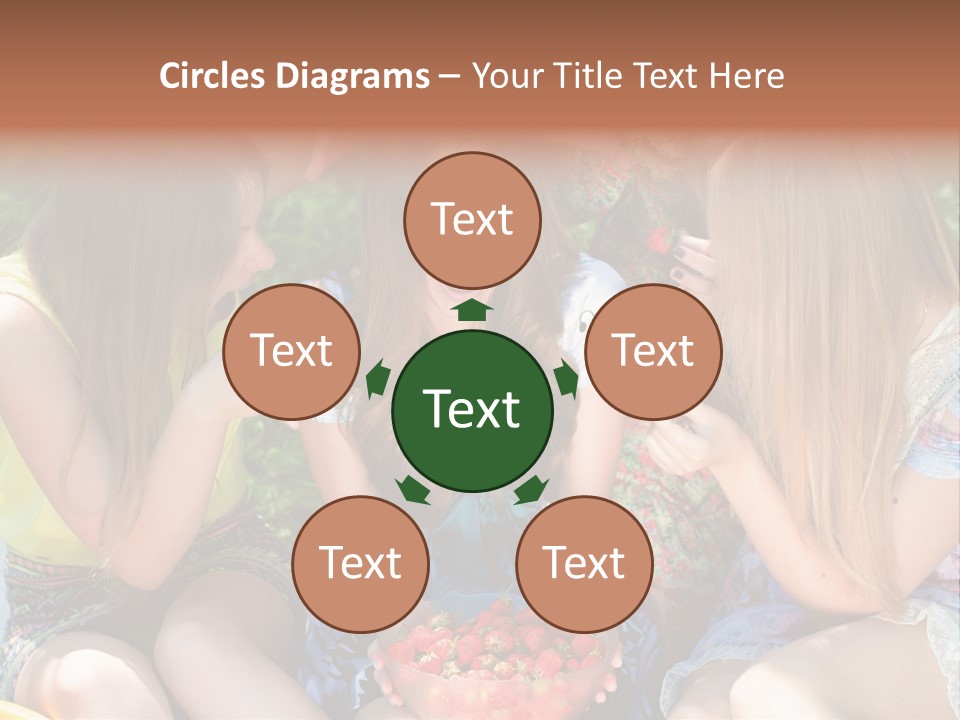 Organic Women Green PowerPoint Template