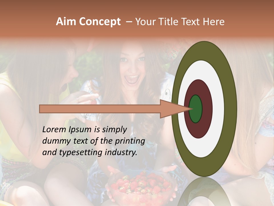 Organic Women Green PowerPoint Template
