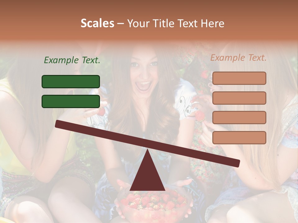 Organic Women Green PowerPoint Template