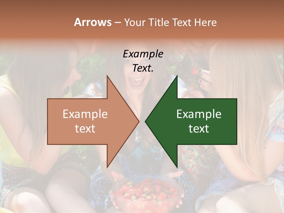 Organic Women Green PowerPoint Template