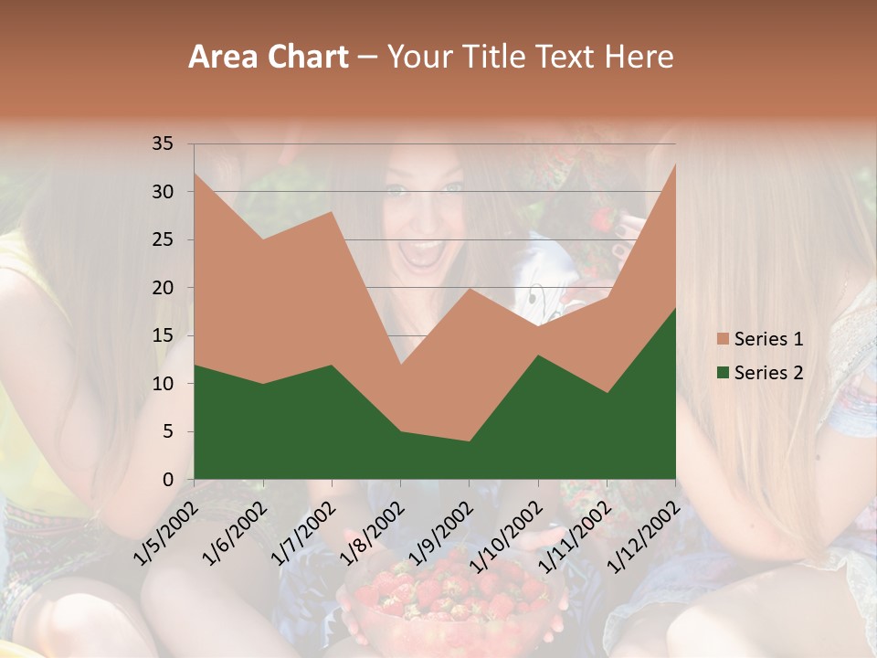 Organic Women Green PowerPoint Template