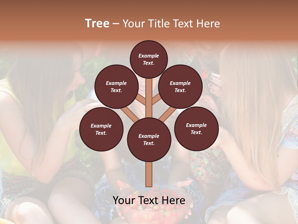 Organic Women Green PowerPoint Template