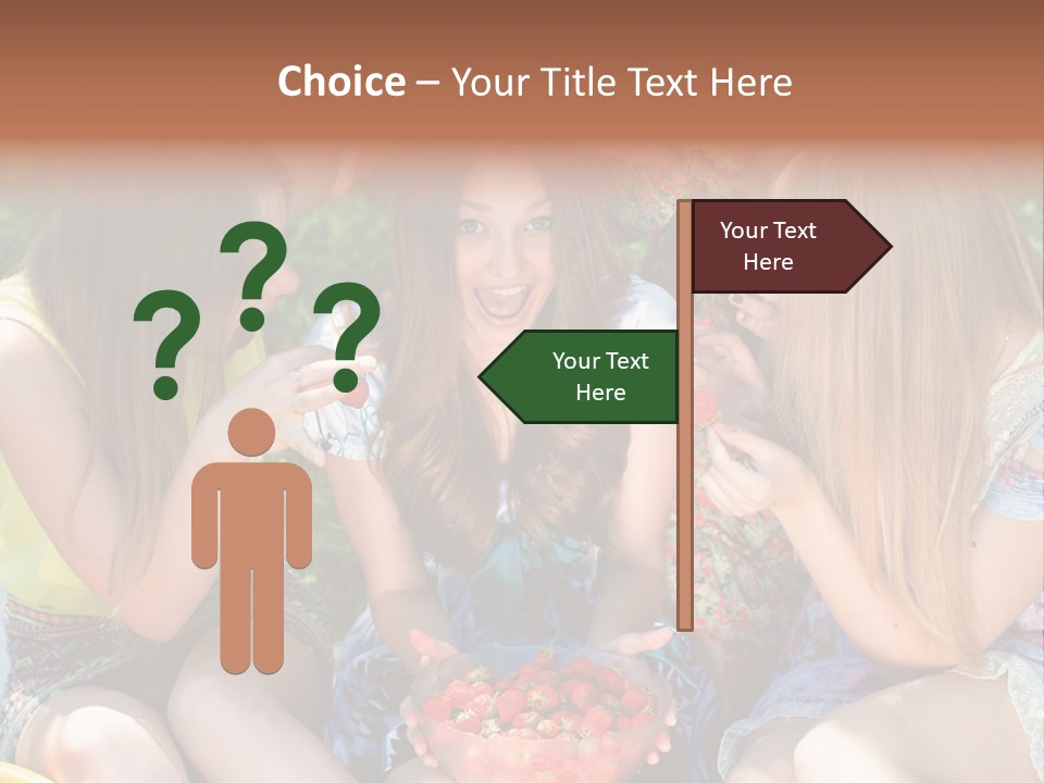 Organic Women Green PowerPoint Template