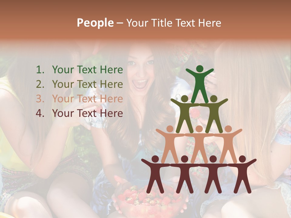 Organic Women Green PowerPoint Template
