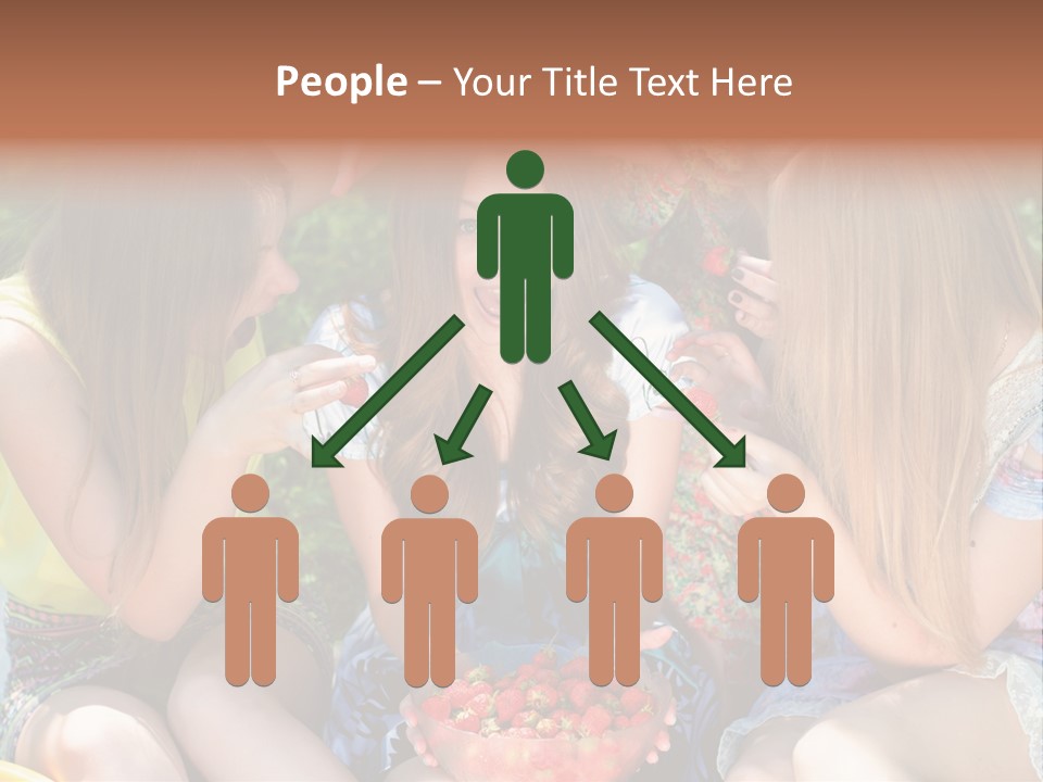 Organic Women Green PowerPoint Template