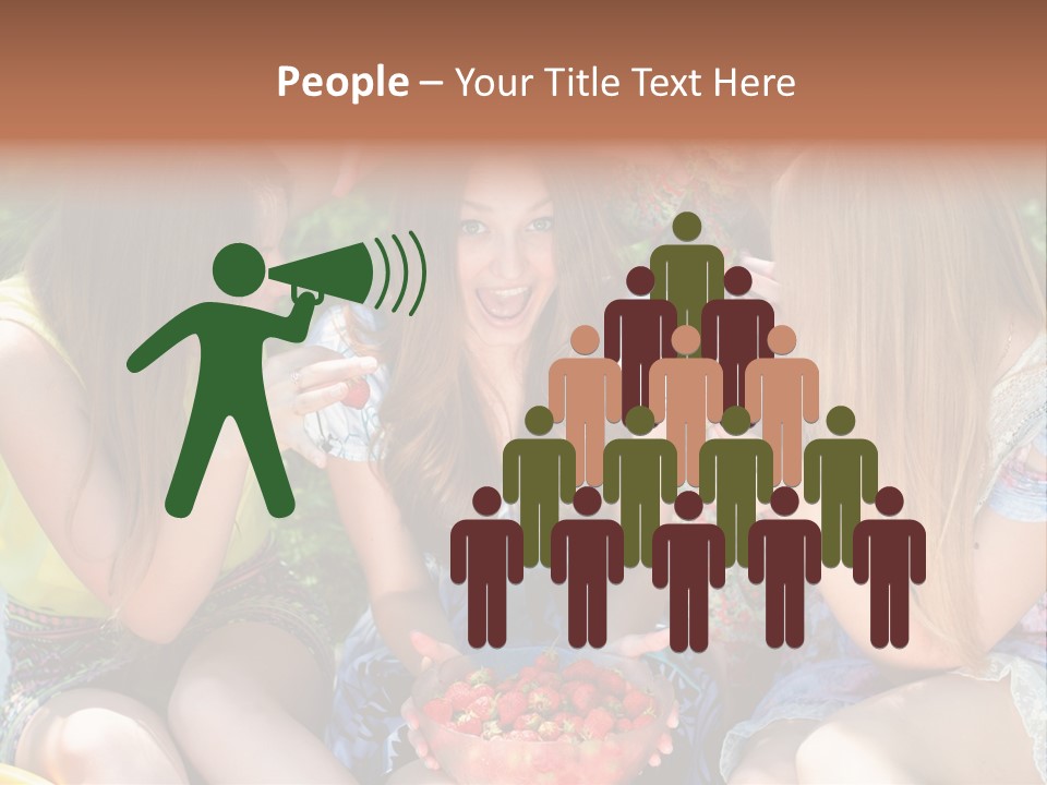 Organic Women Green PowerPoint Template