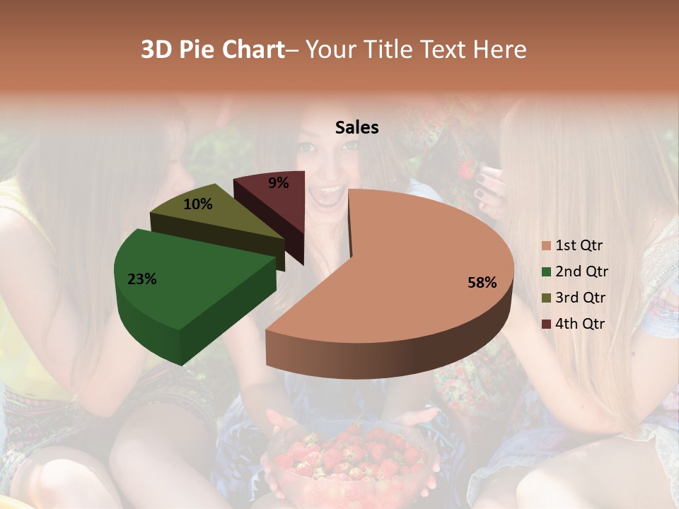 Organic Women Green PowerPoint Template