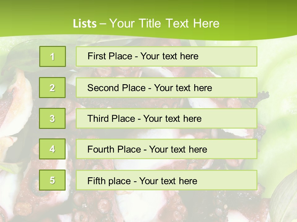 Thailand Plate Laksa Leaves PowerPoint Template
