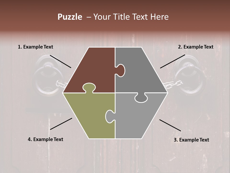 Secure Entrance Lock PowerPoint Template