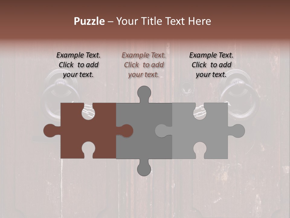 Secure Entrance Lock PowerPoint Template