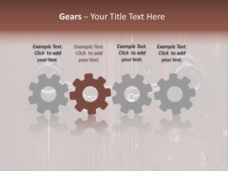 Secure Entrance Lock PowerPoint Template