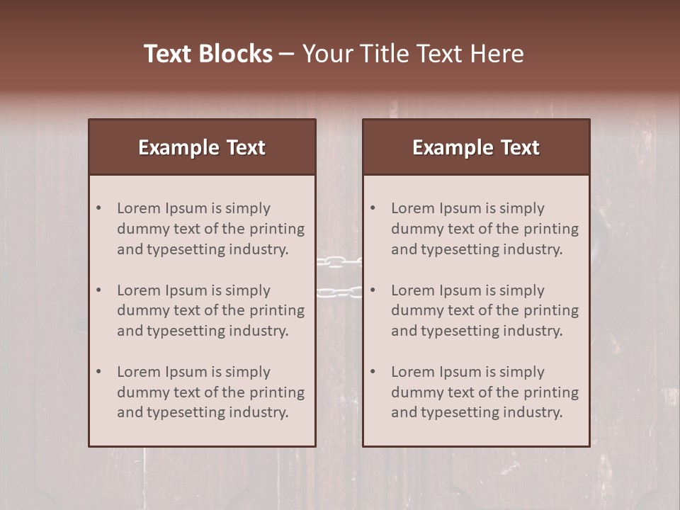 Secure Entrance Lock PowerPoint Template