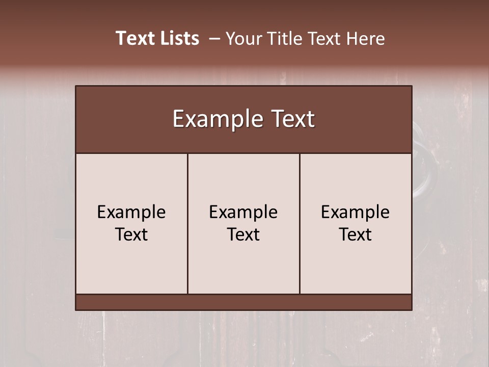 Secure Entrance Lock PowerPoint Template