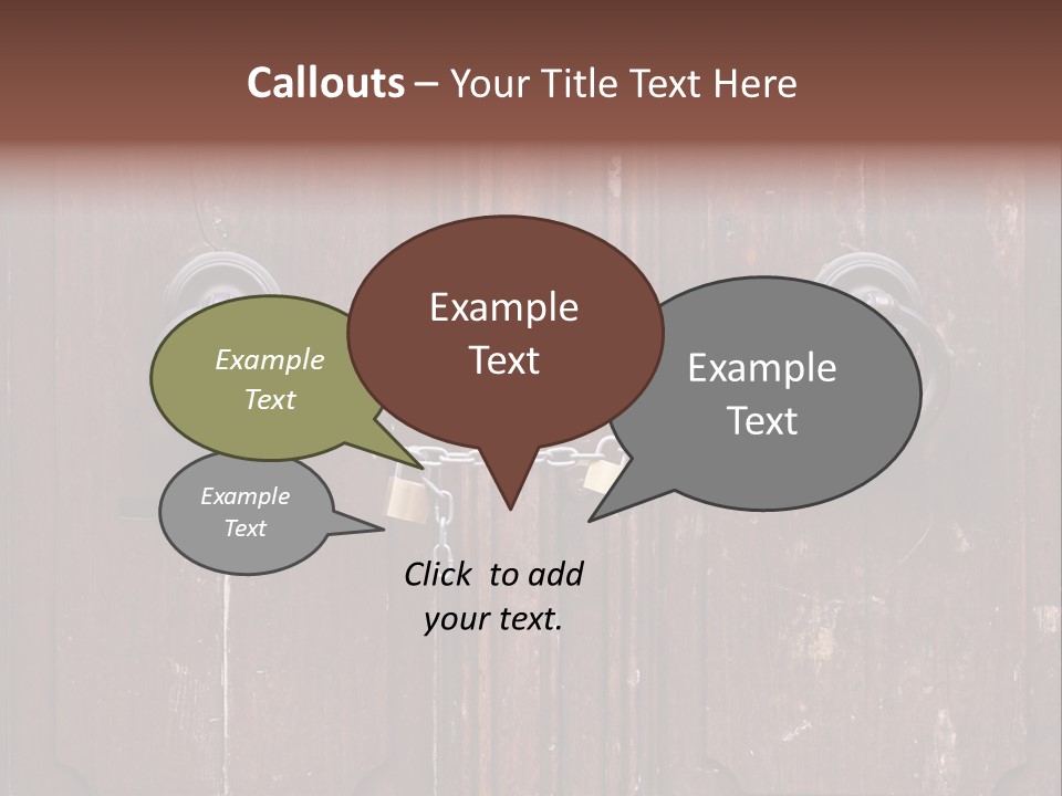 Secure Entrance Lock PowerPoint Template