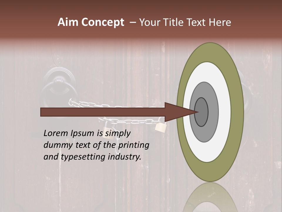 Secure Entrance Lock PowerPoint Template