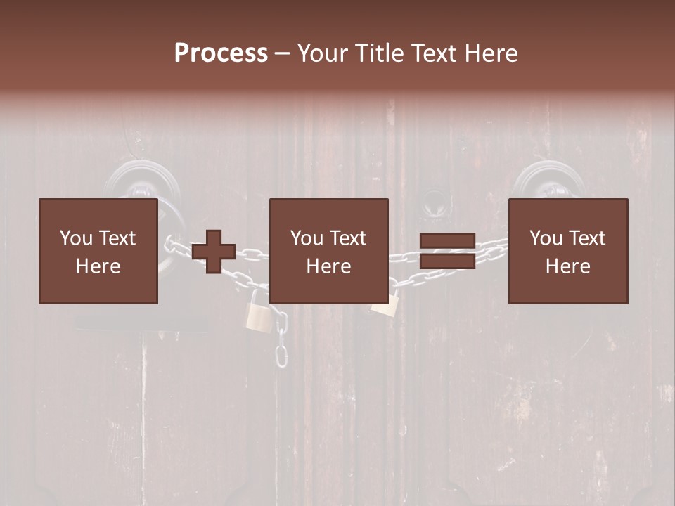 Secure Entrance Lock PowerPoint Template