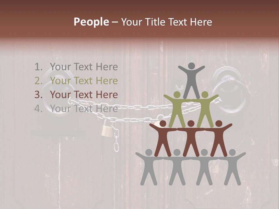 Secure Entrance Lock PowerPoint Template