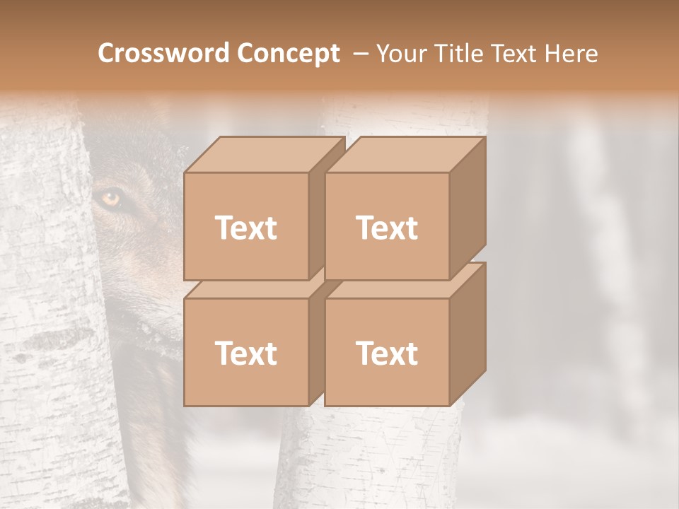 Canis Lupus Wolf Natural PowerPoint Template