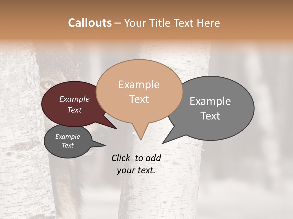 Canis Lupus Wolf Natural PowerPoint Template