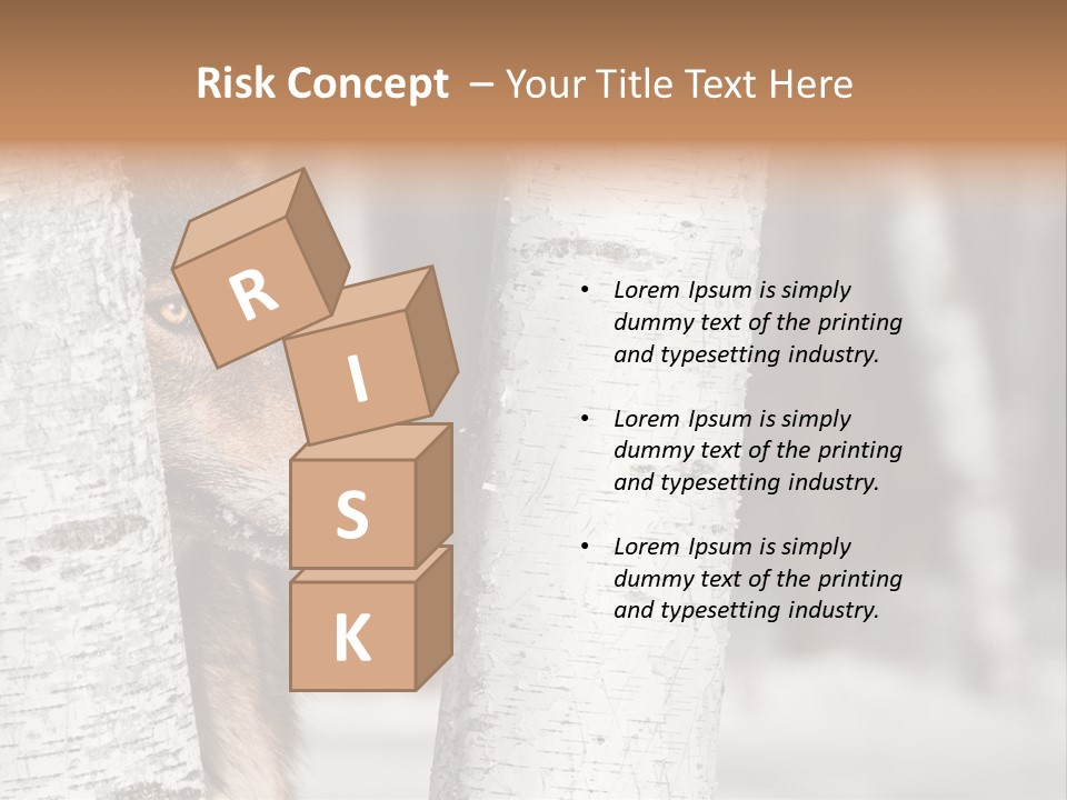 Canis Lupus Wolf Natural PowerPoint Template