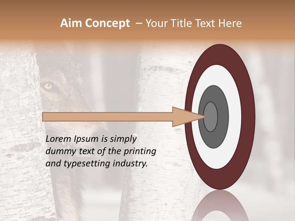 Canis Lupus Wolf Natural PowerPoint Template