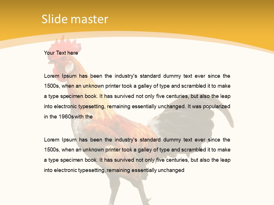 Agriculture Real Chick PowerPoint Template