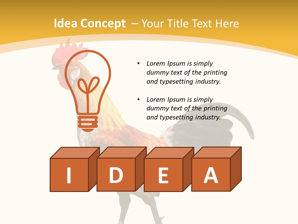 Agriculture Real Chick PowerPoint Template