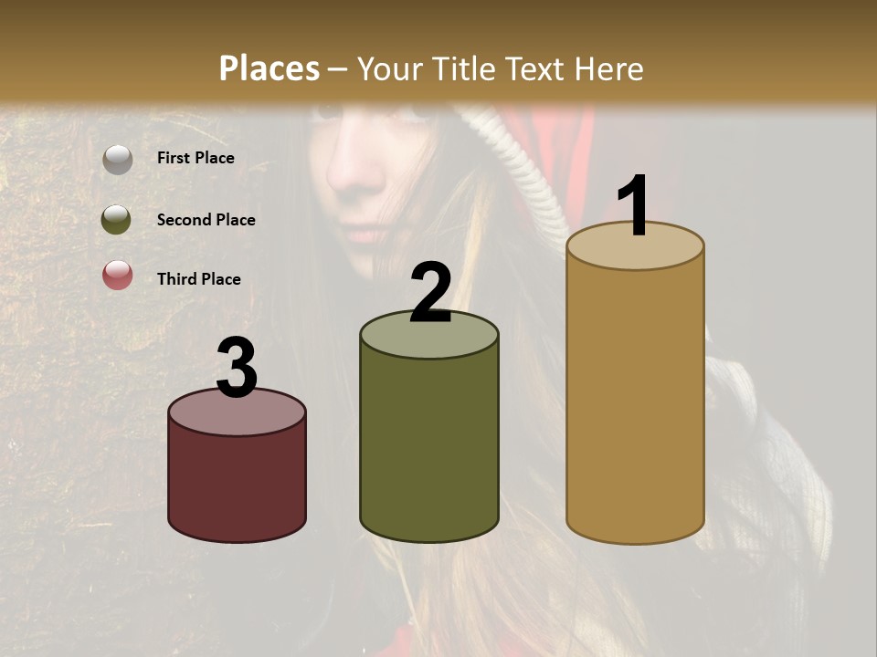 Girl Forest Lost PowerPoint Template