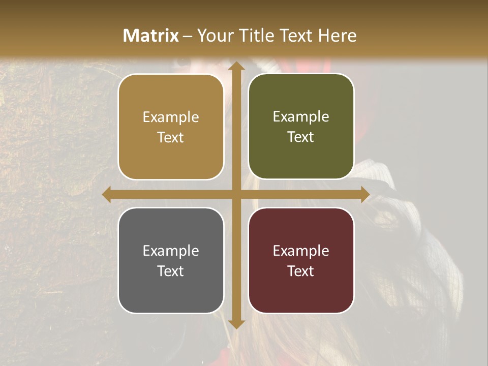 Girl Forest Lost PowerPoint Template