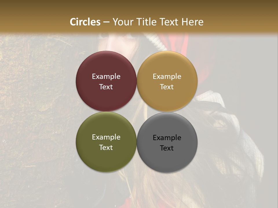 Girl Forest Lost PowerPoint Template