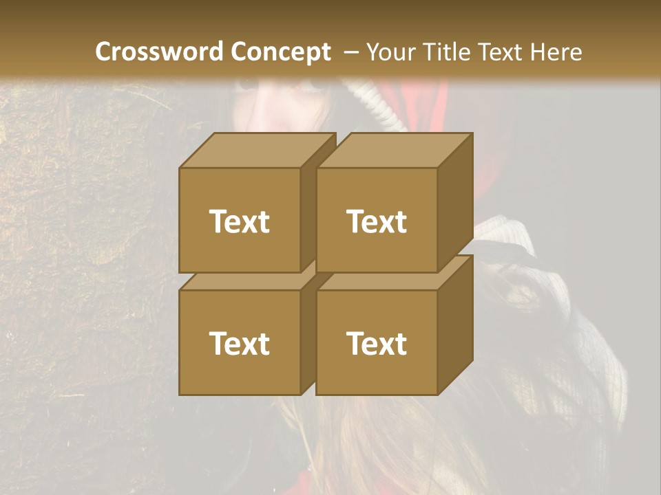 Girl Forest Lost PowerPoint Template