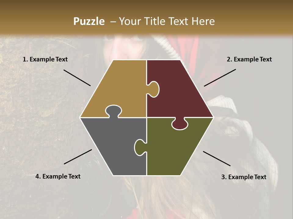 Girl Forest Lost PowerPoint Template