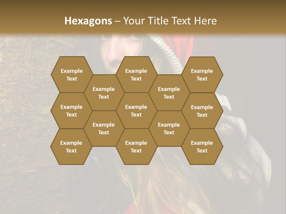 Girl Forest Lost PowerPoint Template