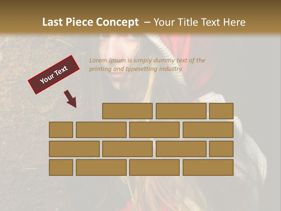 Girl Forest Lost PowerPoint Template