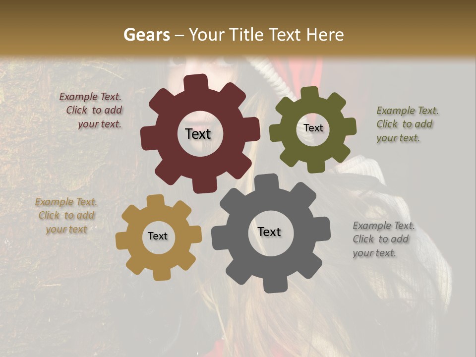 Girl Forest Lost PowerPoint Template