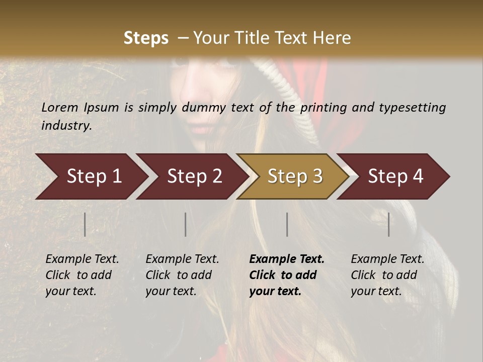 Girl Forest Lost PowerPoint Template