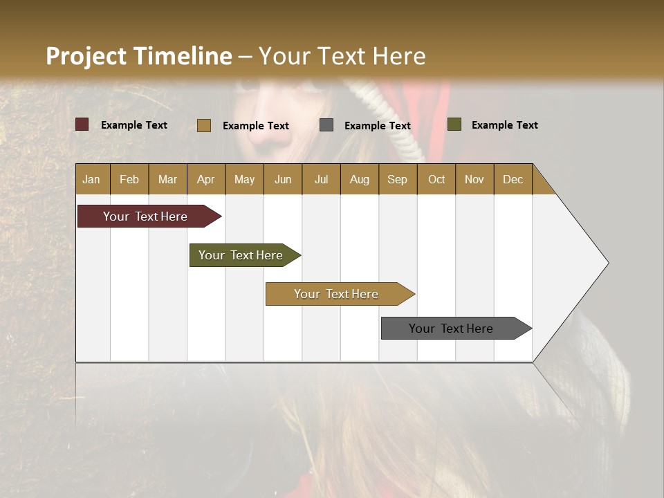 Girl Forest Lost PowerPoint Template