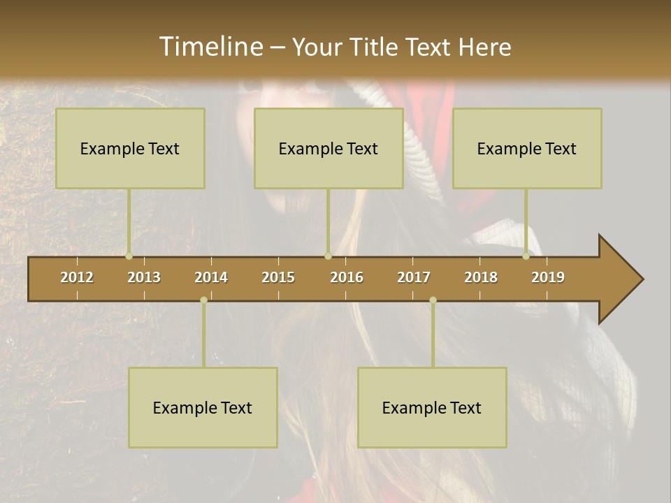 Girl Forest Lost PowerPoint Template