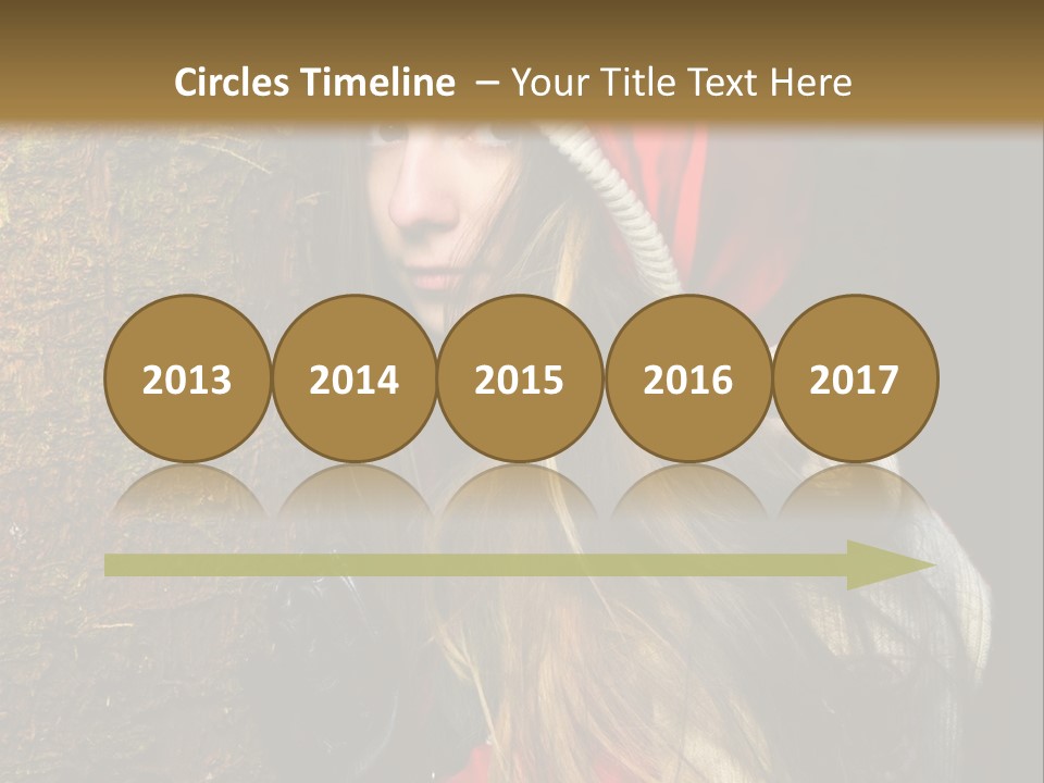 Girl Forest Lost PowerPoint Template